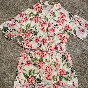 Flower mumu-night robe.